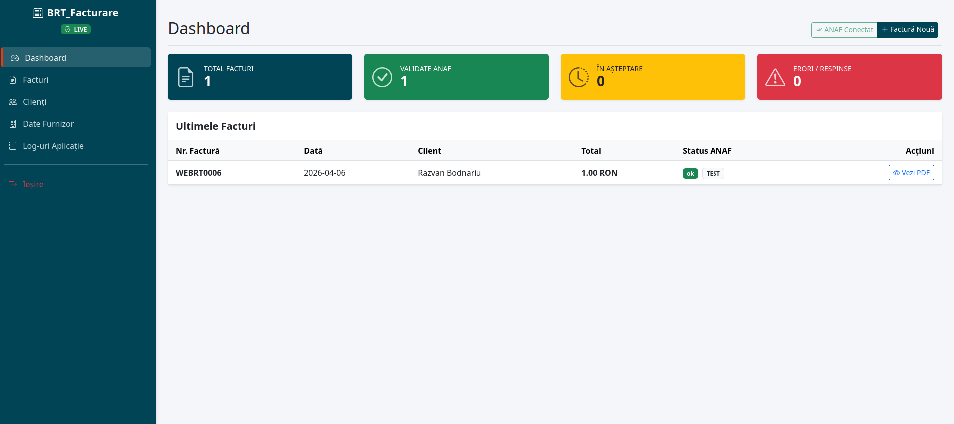Facturare Web Platform